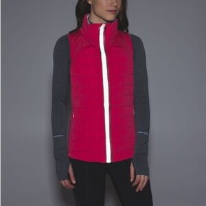Lululemon fluffed up down puffer run vest boom juice Pink Puffer  800 fill 4